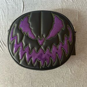 Love Pain and Stitches double sided pumpkin kult crossbody